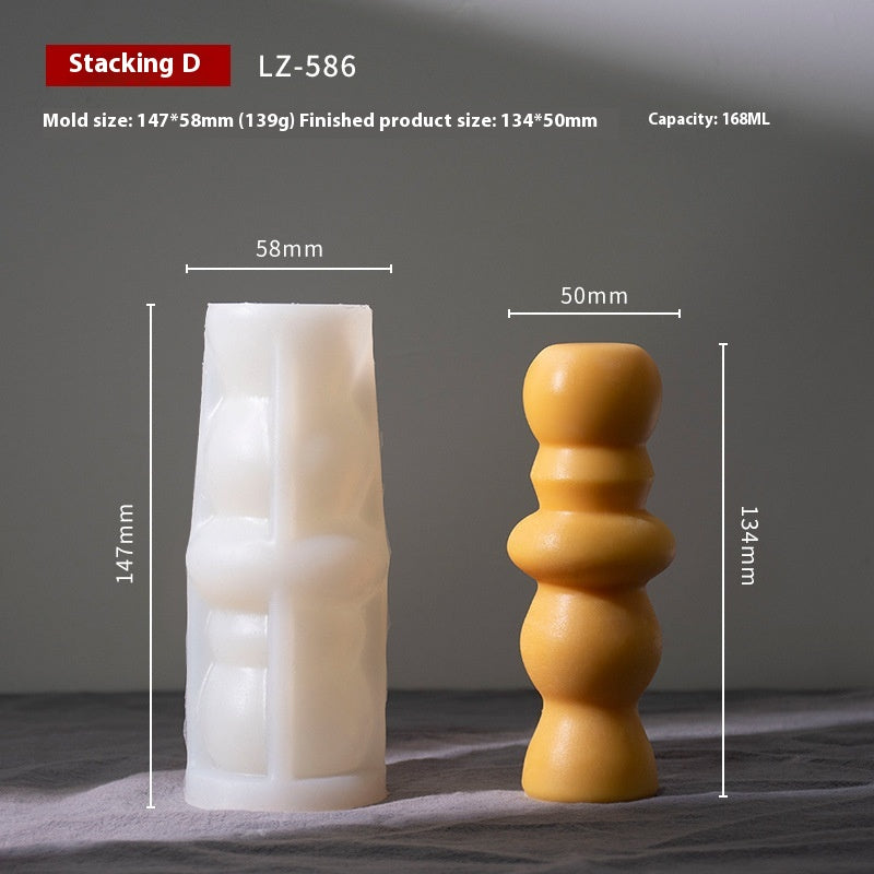 Jenga Aromatherapy Candle Silicone Mold