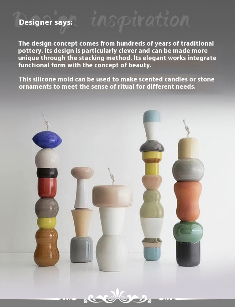 Jenga Aromatherapy Candle Silicone Mold